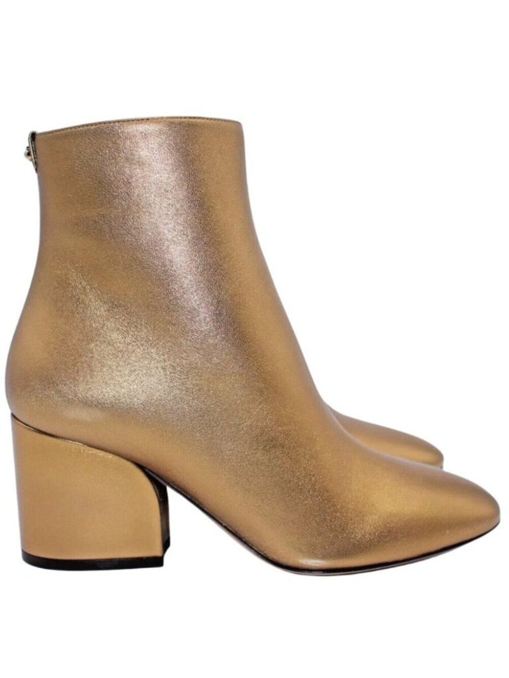 SALVATORE FERRAGAMO Gold Leather Gold Boots 5 B or 5.5 B